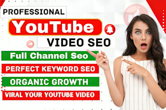 do youtube channel SEO and video optimization top renking search result