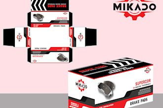 packaging label and box design and 3d mockup