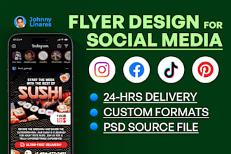 design promotional flyers or any design for social media