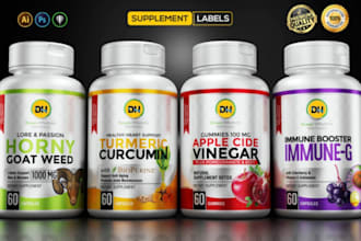design private label supplement shopify store, ecommerce supplement website