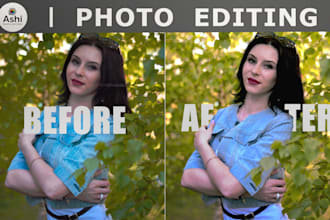 do photo retouching, image edit with fast delivery