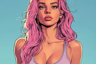 draw a cover art or comic cover art