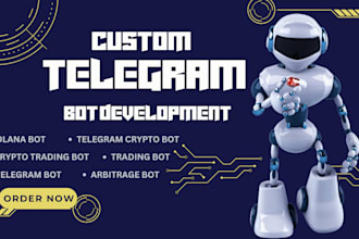 create custom telegram bot, solana trading bot, crypto bot, solana trading bot