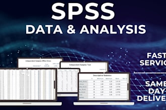 do spss data analysis and entry professionally