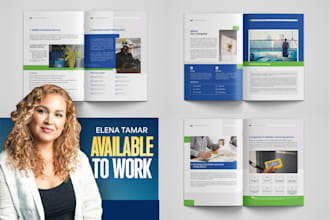 design business brochure, proposal, booklet, company profile print ready