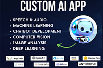 develop ai chatbot, ai software, ocr, ai website, python ai ml llm gpt CV webbot