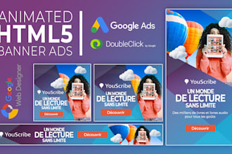 creat a static and animated banner gdn