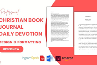 format christian book, prayer journal, daily devotional kindle ebook publishing