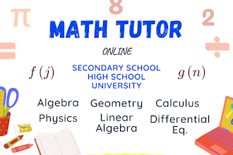 be your math teacher for any school level