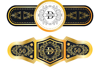 make wonderful cigar, label, band and tube logo in 24 hours