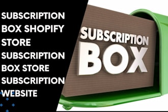 design subscription box shopify store membership website shopify subscription