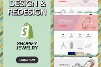 design,  redesign jewelry shopify and store jewelry website
