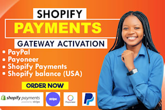 create payment gateway, integrate shopify payment, paypal payoneer