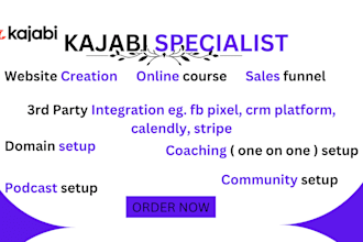 be your gohighlevel,clickfunnels, kajabi, learnworld,kajabi expert