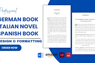 format german book publishing paperback, kindle ebook manuscript formatting kdp