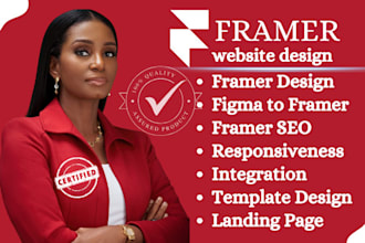create modern framer website design, framer landing page, figma to framer