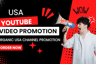 do USA youtube promotion USA channel promotion to USA active audience