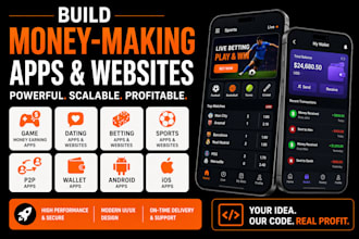 build earning app game money dating bet website sport p2p app wallet app android