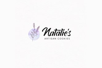 design old girl starting artisan cookie company logo