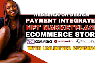 wordpress nft website, nft ecommerce store,  woocommerce nft marketplace website