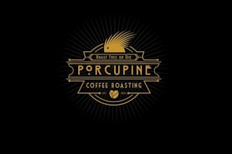 design art decor micro coffee roaster logo