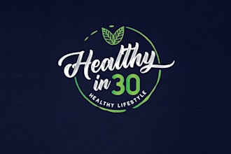 design promote healthy lifestyle logo