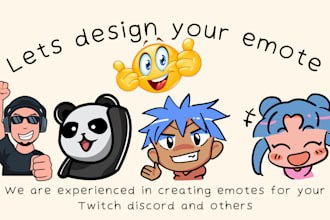 create express, high quality twitch emotes, discord emoji, kick, and animated