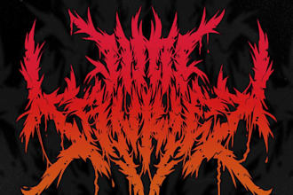 design a death metal, slam, and brutal logo for your band