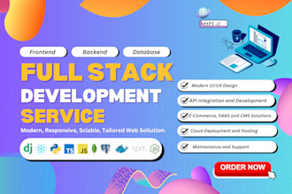your fullstack web developer for react nextjs django ecommerce saas cms website