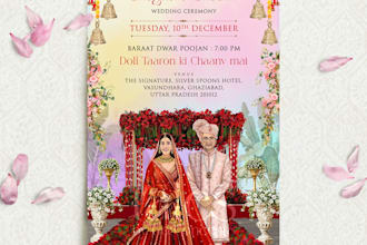 do caricature wedding invitation videos