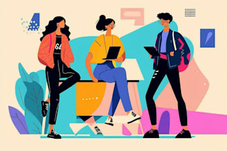design flat vector illustrations and icons