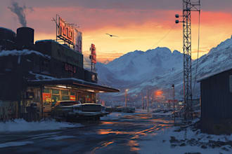 draw a stunning environment concept art