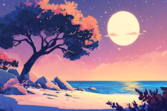 make a environment concept art or background