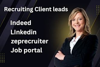 collect recruitment client leads for recruiter and staffing agency