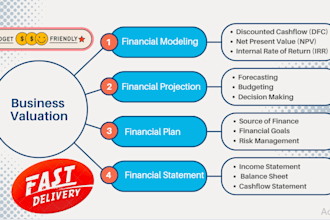 provide financial model, ratios analysis, npv, irr, dcf, wacc for businesses
