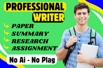 do assignment, apa paper, report, case study analysis, research and summary