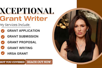 write a professional grant proposal, conduct grant research