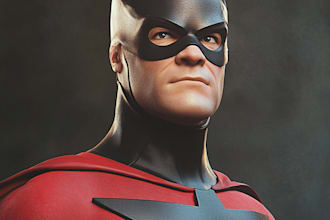design cartoon character superhero etc from your photos