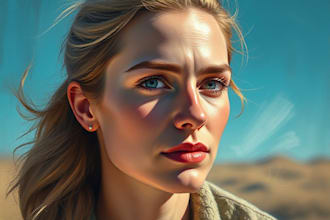 turn your portrait into digital oil painting