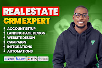 set up real estate crm lofty crm, boldtrail, kvcore, chime, follow up boss, idx