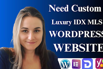 develop custom luxury website real estate idx website for idx mls integration
