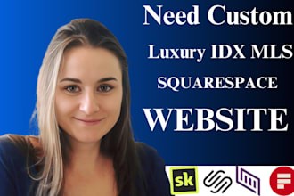 create develop design and redesign a professional business squarespace website