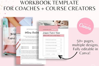 create canva booklet worksheet canva ebook workbook etsy ebook shop ebook design