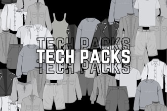 create professional fashion tech packs