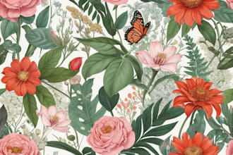 make any floral, animal or botanical art