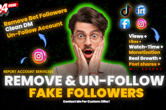 professionally remove fake ghost followers from your instagram fast