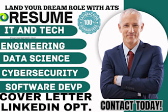 write IT, cybersecurity, data science, data analyst, web development resume