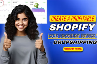 create shopify dropshipping store, design shopify store, shopify website design