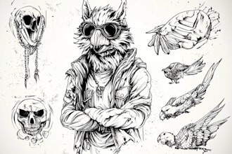 create dark tattoo art