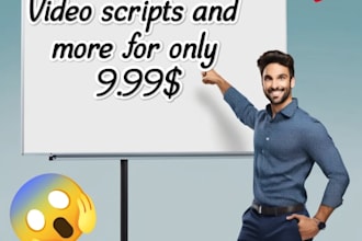 write video scripts, codes and even translation